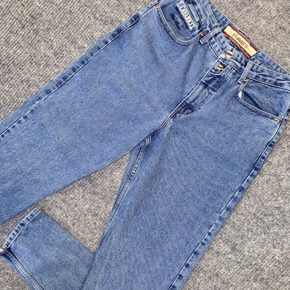 Vintage Z Cavaricci High Waisted Mom Jeans Size 32 Medium Wash Made in USA 90s